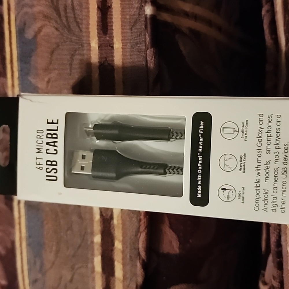 6ft USB cell phone cable
